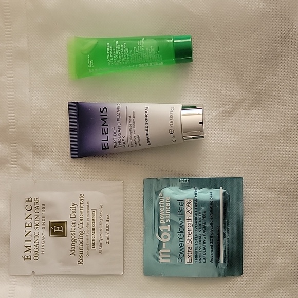 4 masks Elemis M-61 Eminence Peter Thomas Roth Peels and Masks Never used - Picture 1 of 5